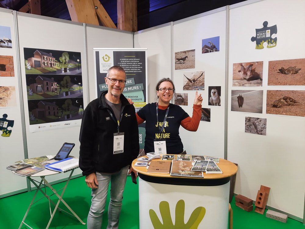 Marc Stiéman et Julia Luxen au salon Municipalia 2026 — © Natagora