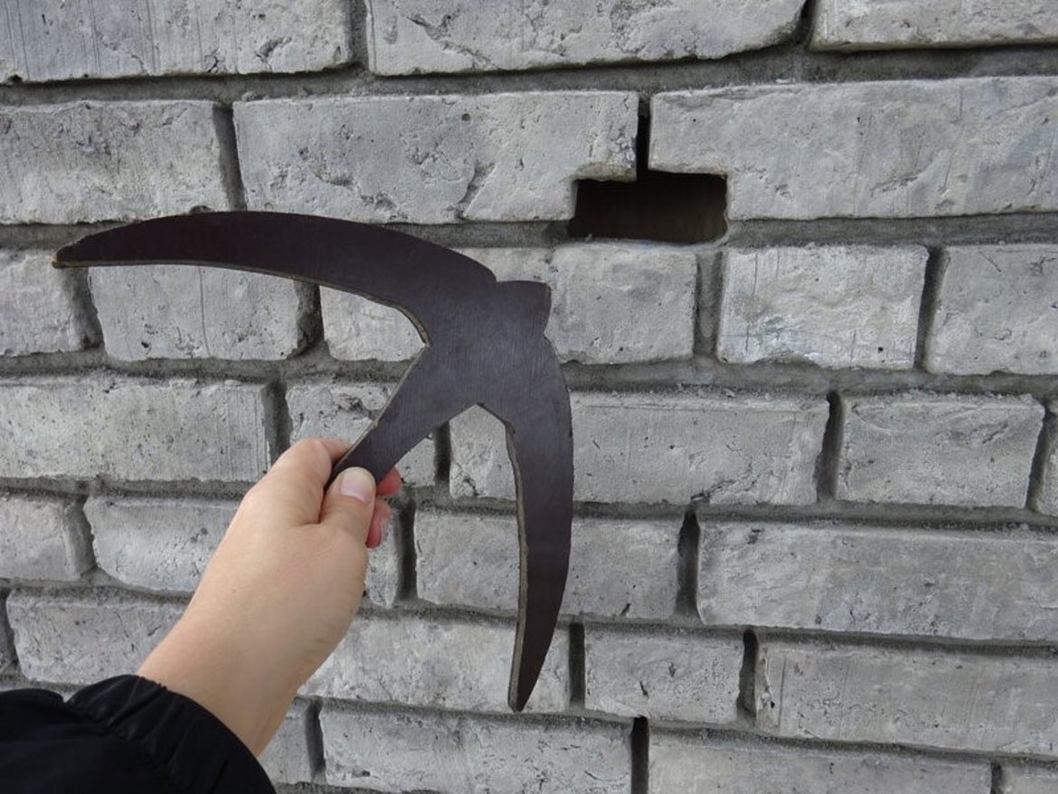 Accès vers une cavité d'un mur isolé - Visé © Martine Wauters