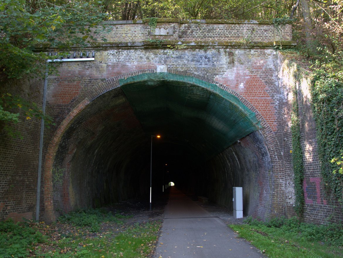 Tunnel de Hour avec son nouvel éclairage © Quentin Smits
