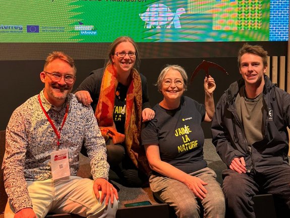 Wim Garmyn, Embuidl Vlanderen, Julia Luxen et Martine Wauters, Natagora et Romeo Liekens, Natuurpunt — Batibouw 2026 — © Natagora Wim Garmyn, Embuidl Vlanderen, Julia Luxen et Martine Wauters, Natagora et Romeo Liekens, Natuurpunt — Batibouw 2026 — © Natagora