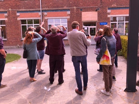 Visites et échanges à Écaussinnes — Formations Biodiversité dans le bâti à destination des communes — mai 2022 —© Jessica Delangre Visites et échanges à Écaussinnes — Formations Biodiversité dans le bâti à destination des communes — mai 2022 —© Jessica Delangre