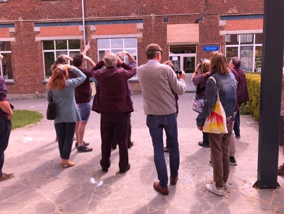Visites et échanges à Écaussinnes — Formations Biodiversité dans le bâti à destination des communes — mai 2022 —© Jessica Delangre Visites et échanges à Écaussinnes — Formations Biodiversité dans le bâti à destination des communes — mai 2022 —© Jessica Delangre