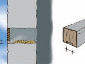 Transformation d'un trou de boulin en nichoir - in Guide pour l’aménagement des combles et clochers des églises et d’autres bâtiments p.68 © SPW
