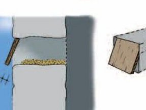 Transformation d'un trou de boulin en nichoir - in Guide pour l’aménagement des combles et clochers des églises et d’autres bâtiments p.68 © SPW
